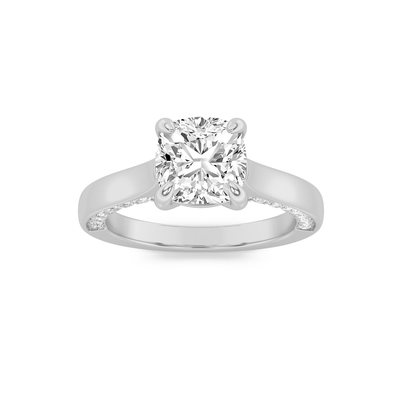 14KW 2.5ct Lab Diamond Solitaire Engagement Ring