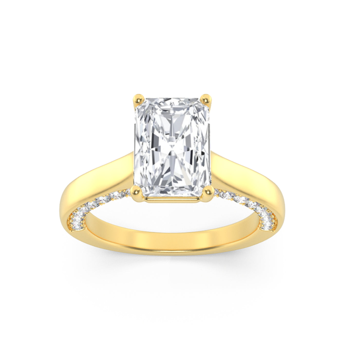 14K White Gold 1.25ct Lab Diamond Solitaire Ring