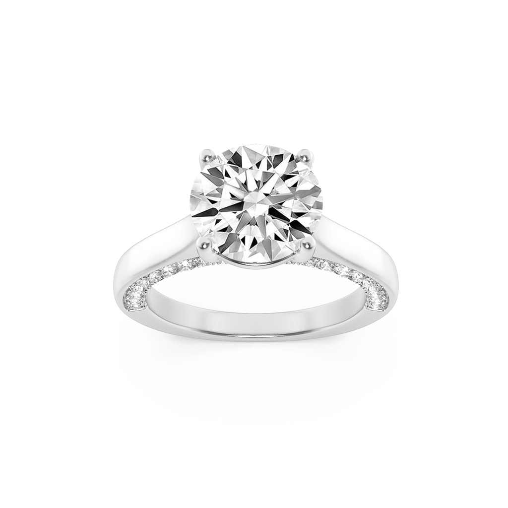 14KW 2.21ct Lab Diamond Solitaire Engagement Ring