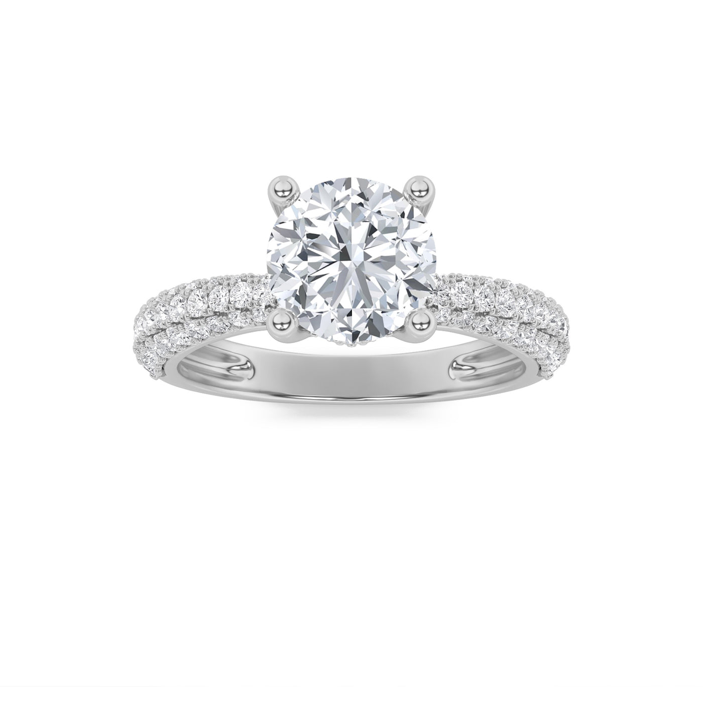 14KW 2ct Lab Diamond Solitaire Engagement Ring