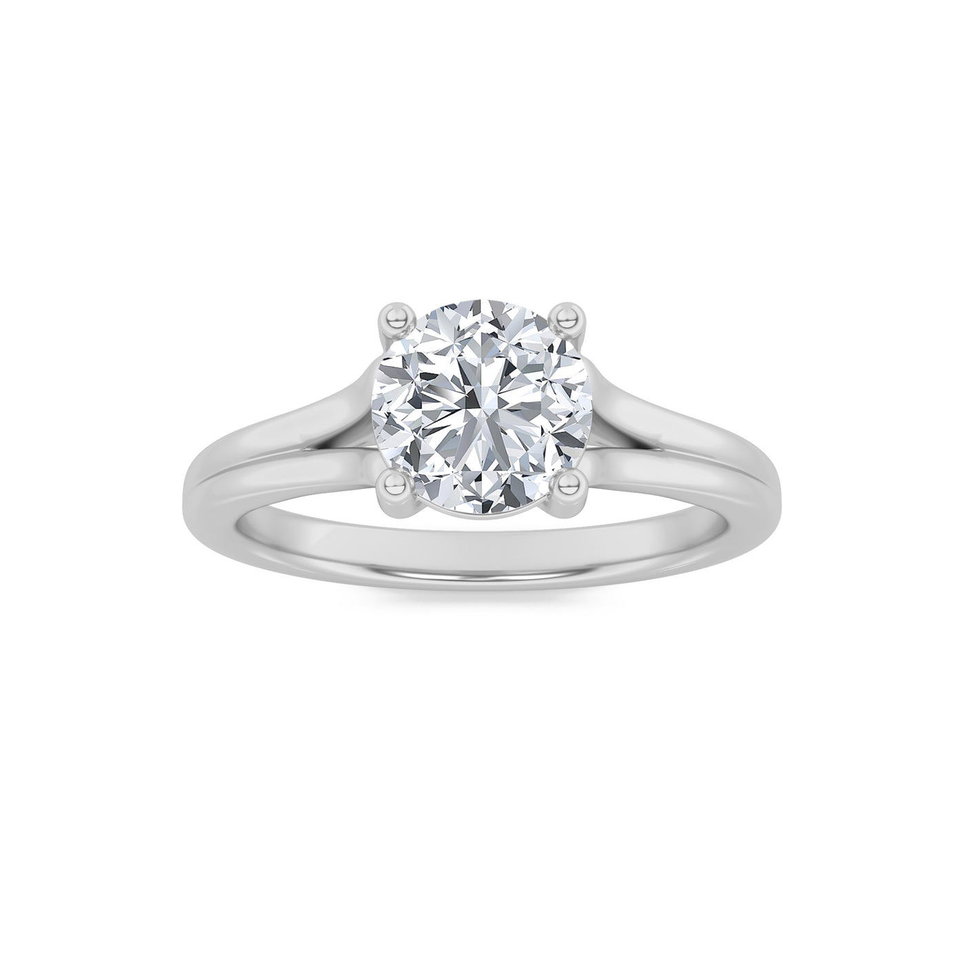 14KW 2ct Lab Diamond Solitaire Engagement Ring