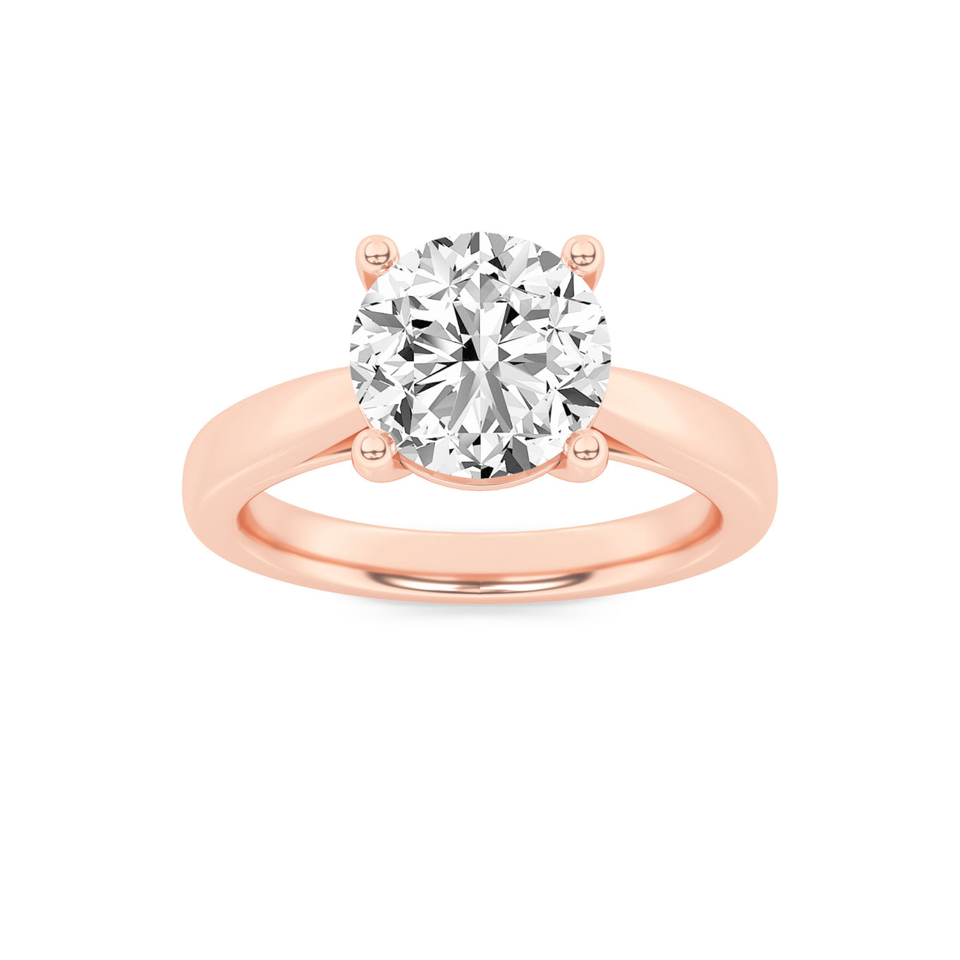 14KR 2ct Lab Diamond Solitaire Engagement Ring