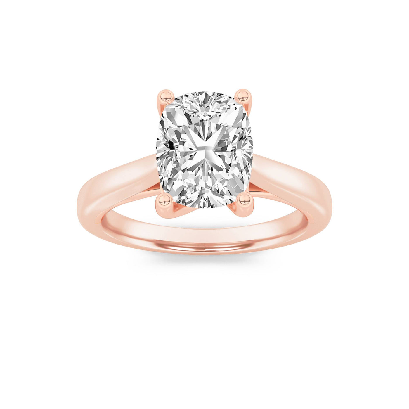 14KR 2.2ct Lab Diamond Solitaire Engagement Ring