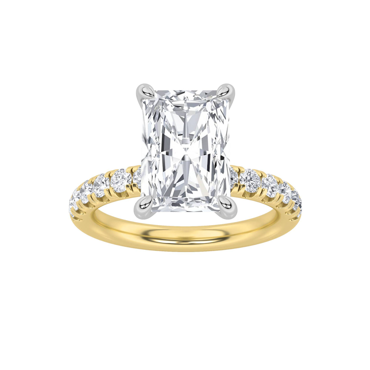 14K White Gold 2ct Lab Diamond Solitaire Ring