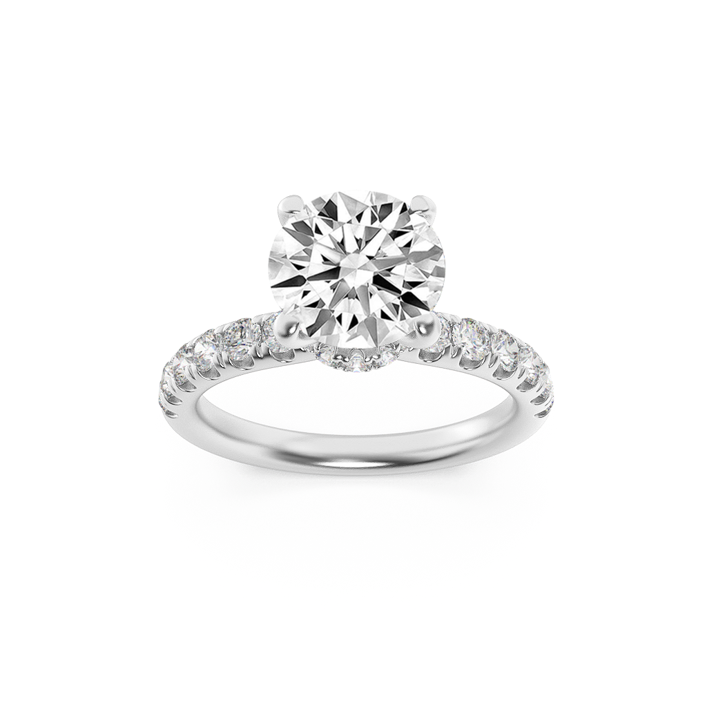 14KW 1.9ct Lab Diamond Solitaire Engagement Ring