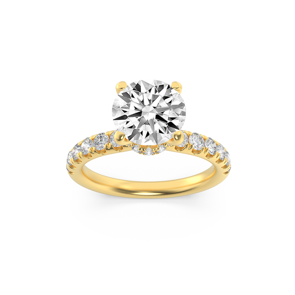 14KY 1.9ct Lab Diamond Solitaire Engagement Ring
