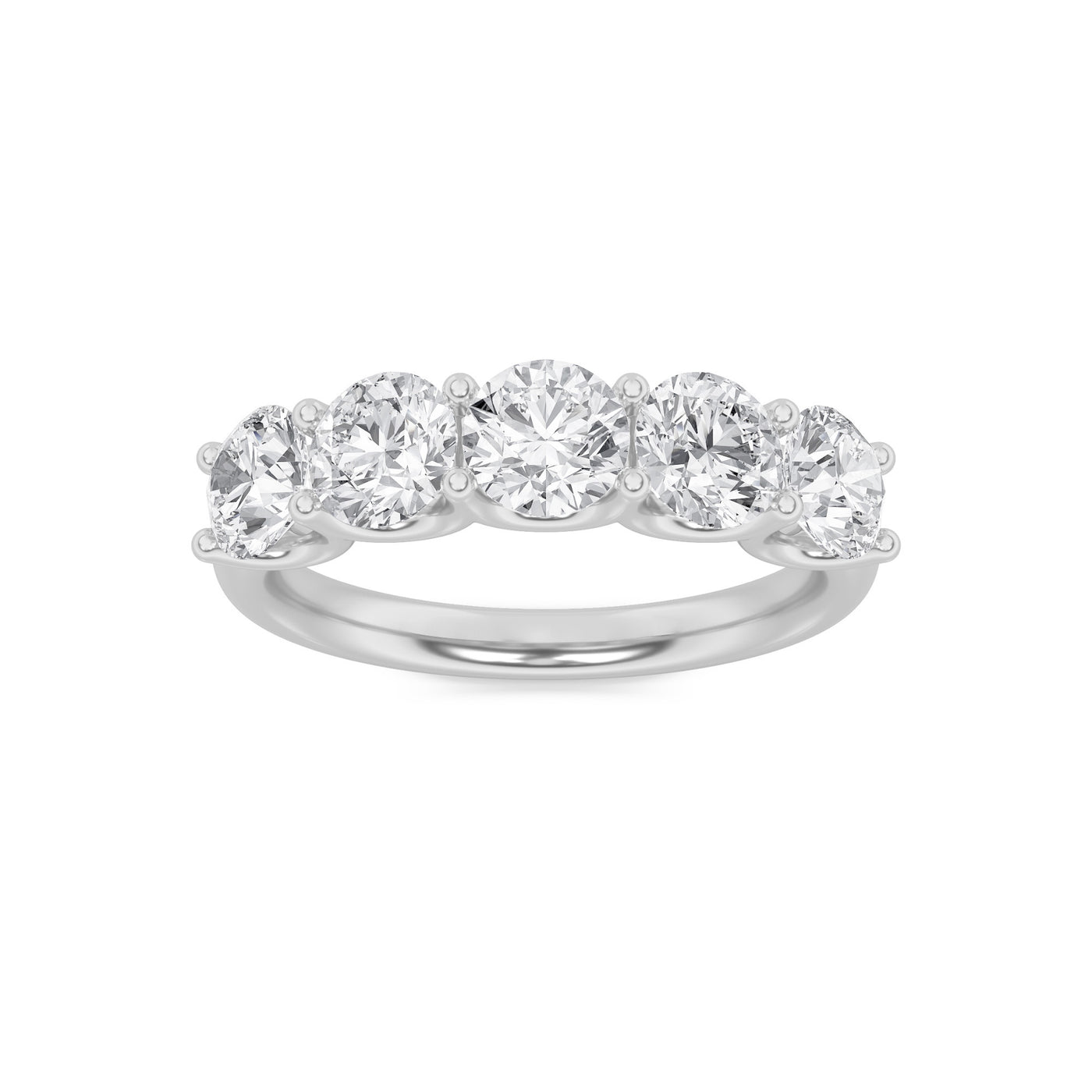 14KW 2ct Lab Diamond Stackable Anniversary Ring