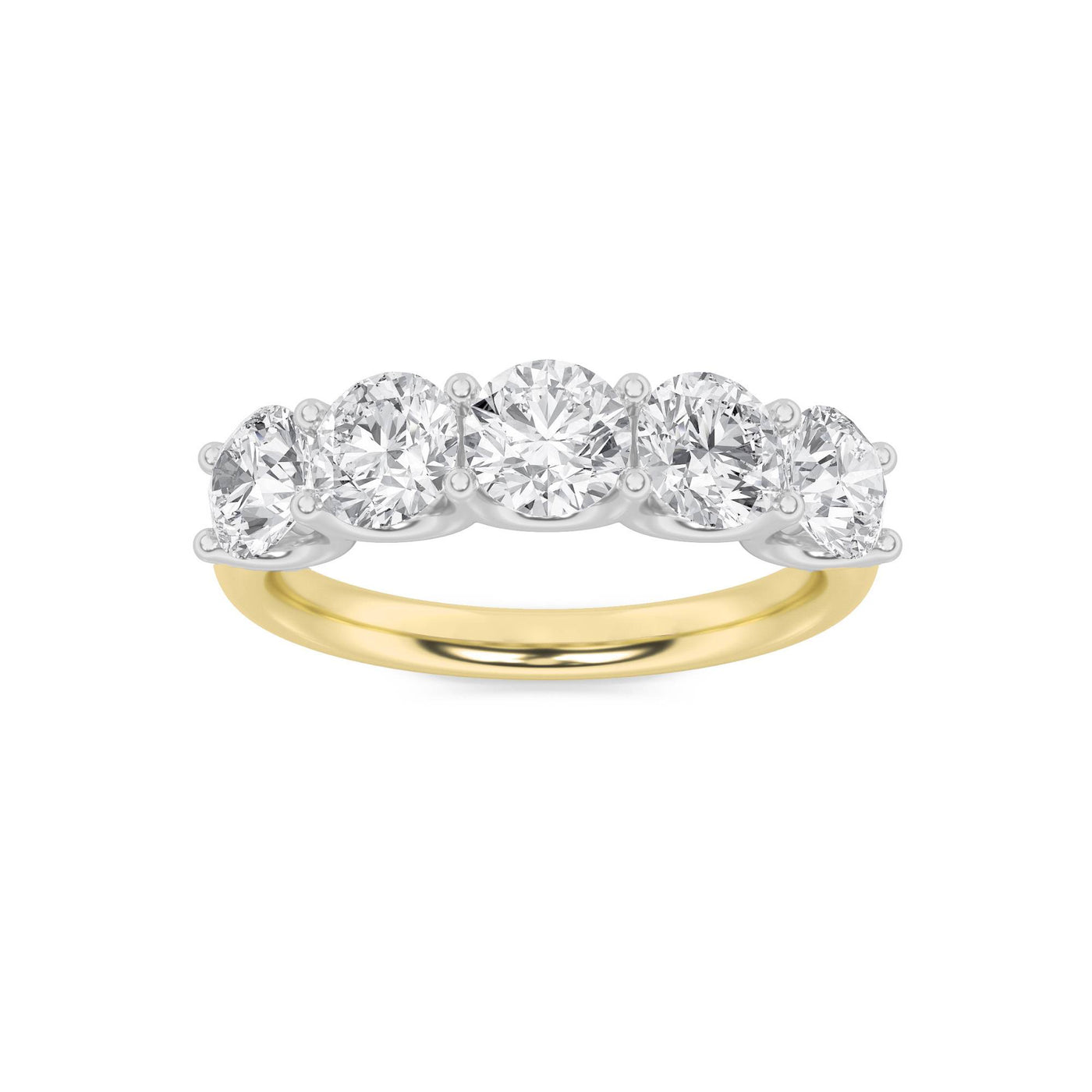 14K White Gold Lab Diamond Anniversary Ring 2ctw G+VS+