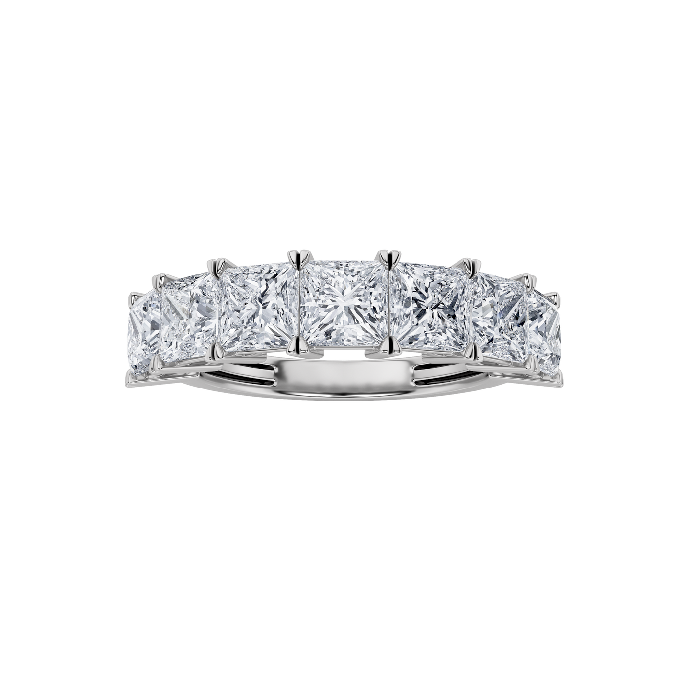 14KW 2ct F+ VS+ Lab Diamond Anniversary Ring