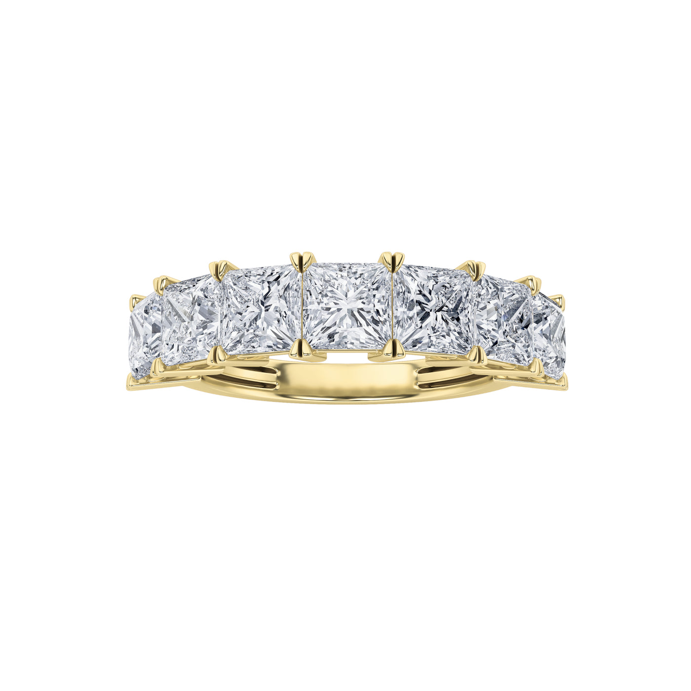14KY 3ct Lab Diamond F+VS Anniversary Ring Size 7