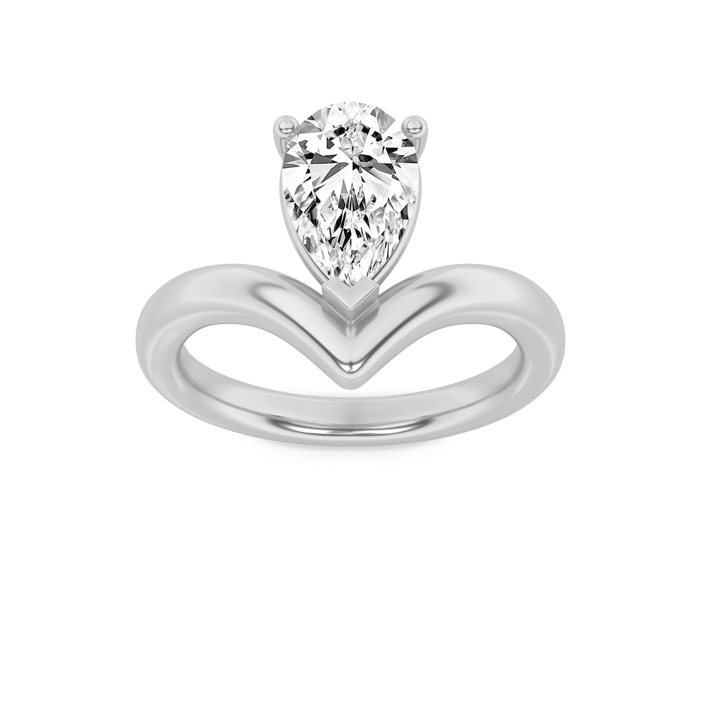 14KW 1.5ct Lab Diamond Solitaire Engagement Ring
