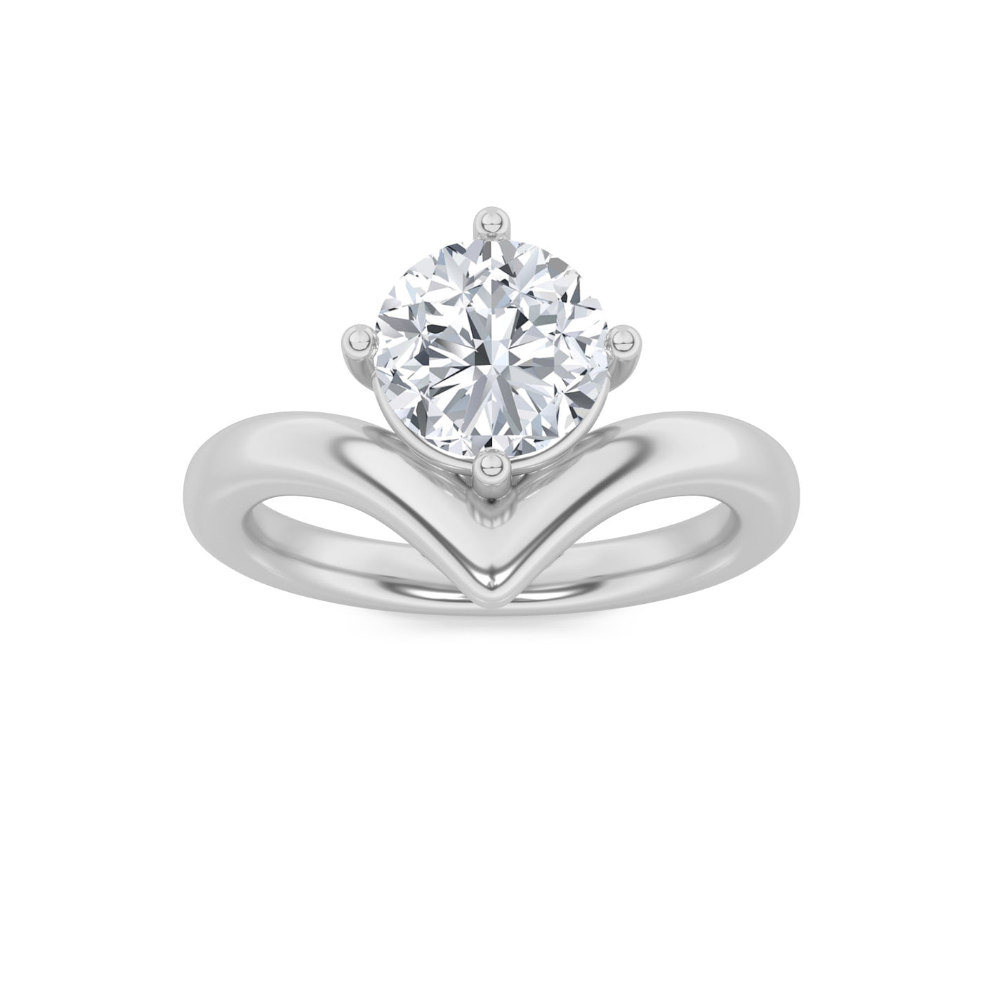 14KW 1.5ct Lab Diamond Solitaire Engagement Ring