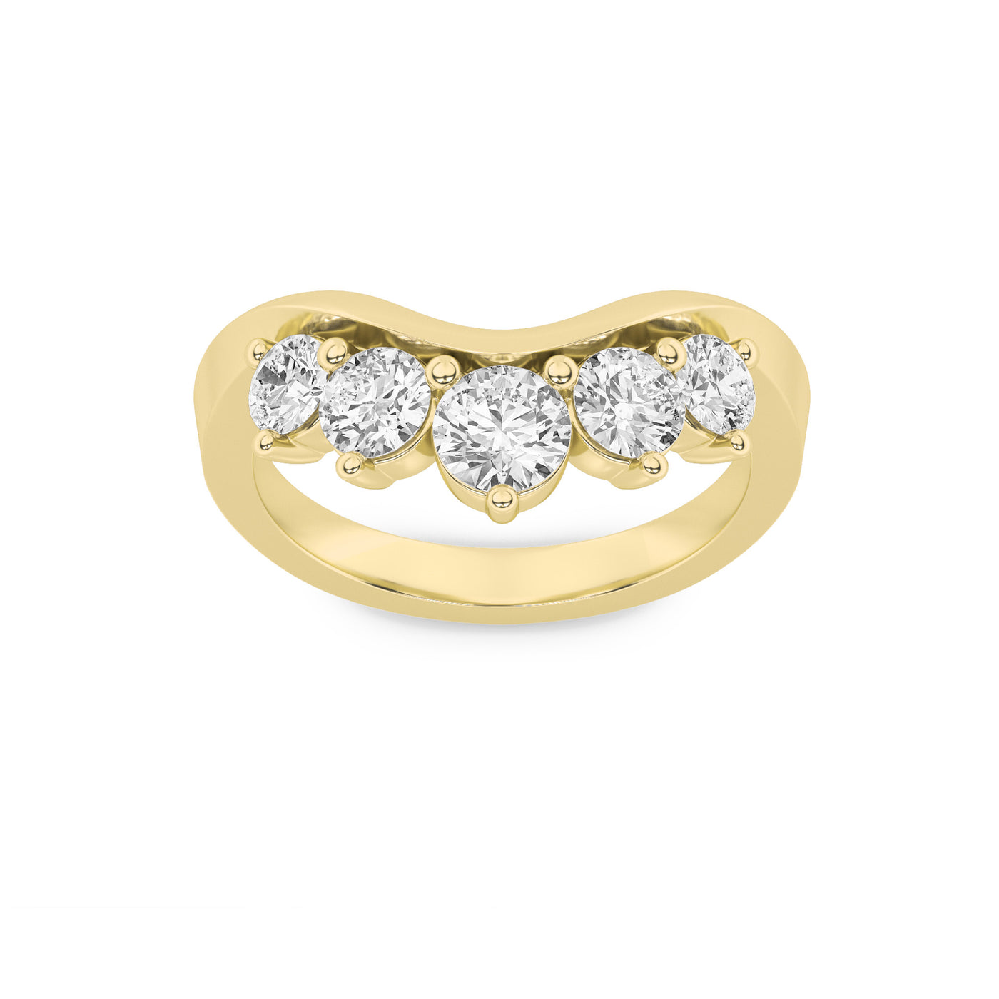 14KY 1ct Lab Diamond Ring F+VS+ Contemporary