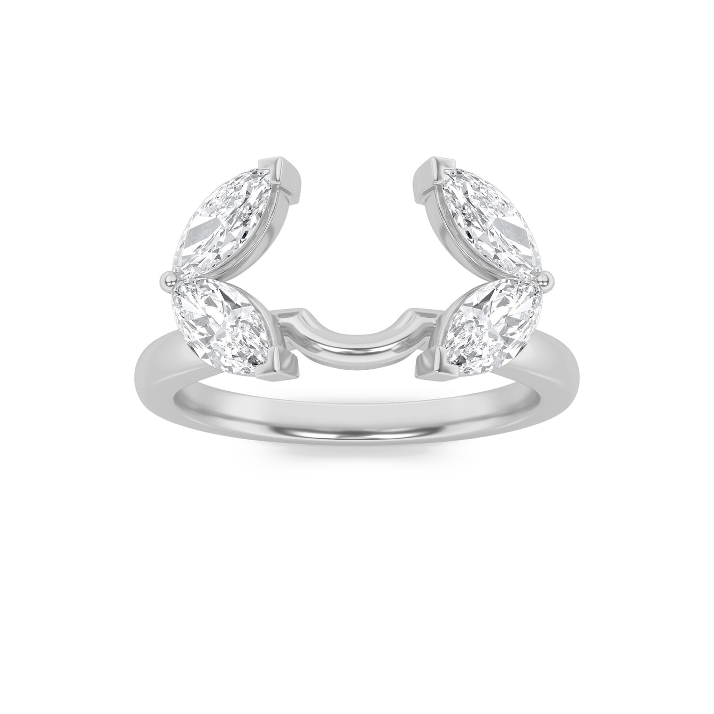 14K White Gold 1ct Lab Diamond Ring F+VS+ Size 7