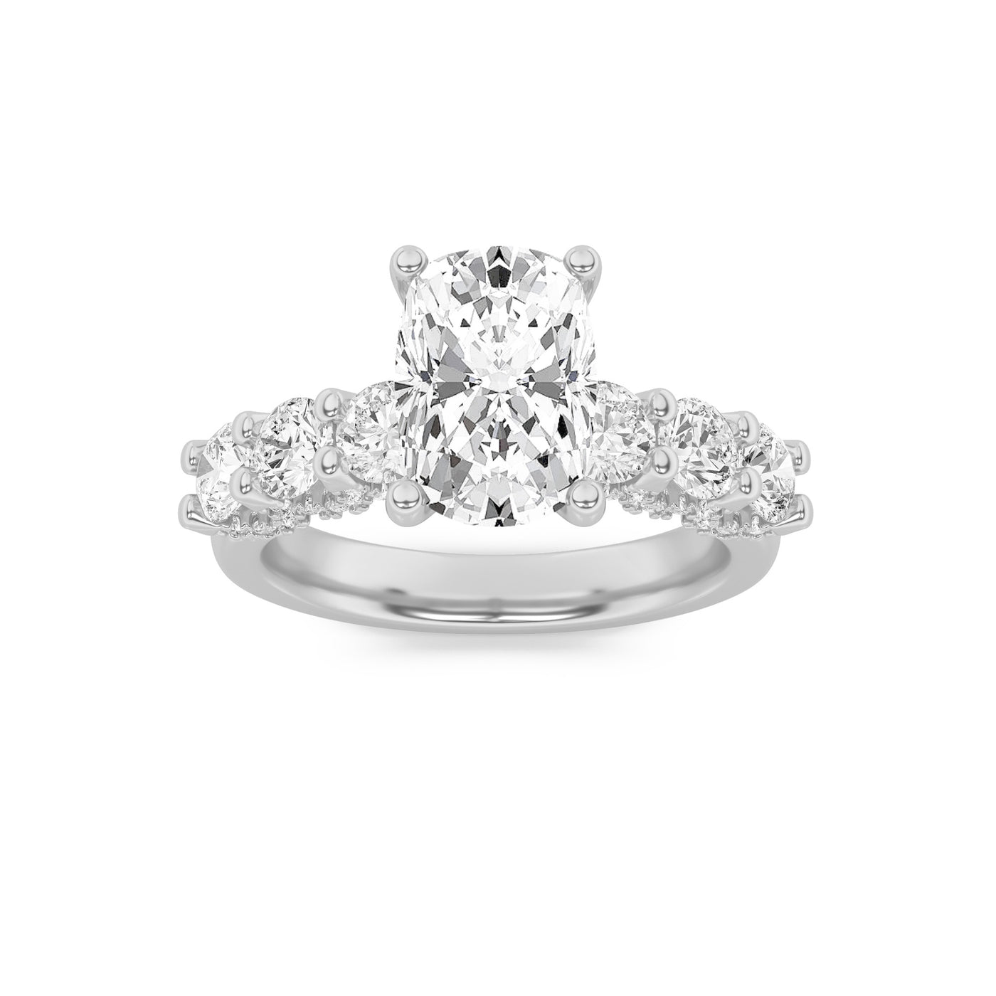 14KW 2.6ct Lab Diamond Solitaire Ring