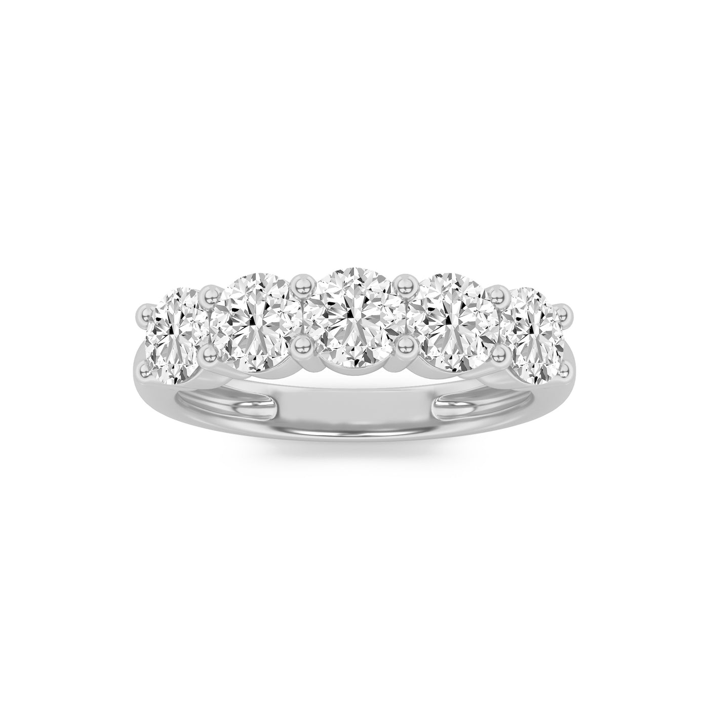 14KW 1.5ct Lab Diamond Classic Anniversary Ring
