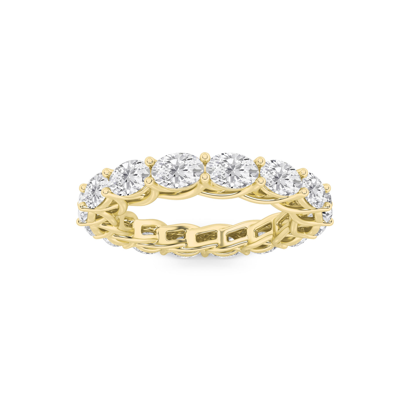14KY 3ct Lab Diamond Stackable Anniversary Ring