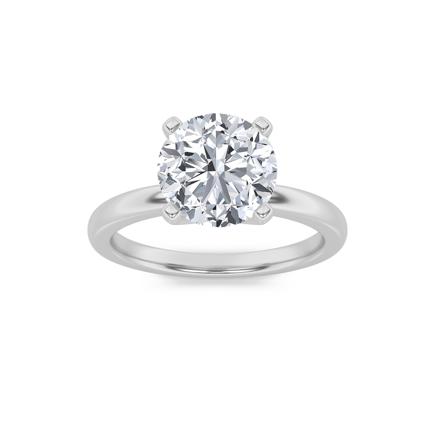 14KW 2ct Lab Diamond Solitaire Engagement Ring