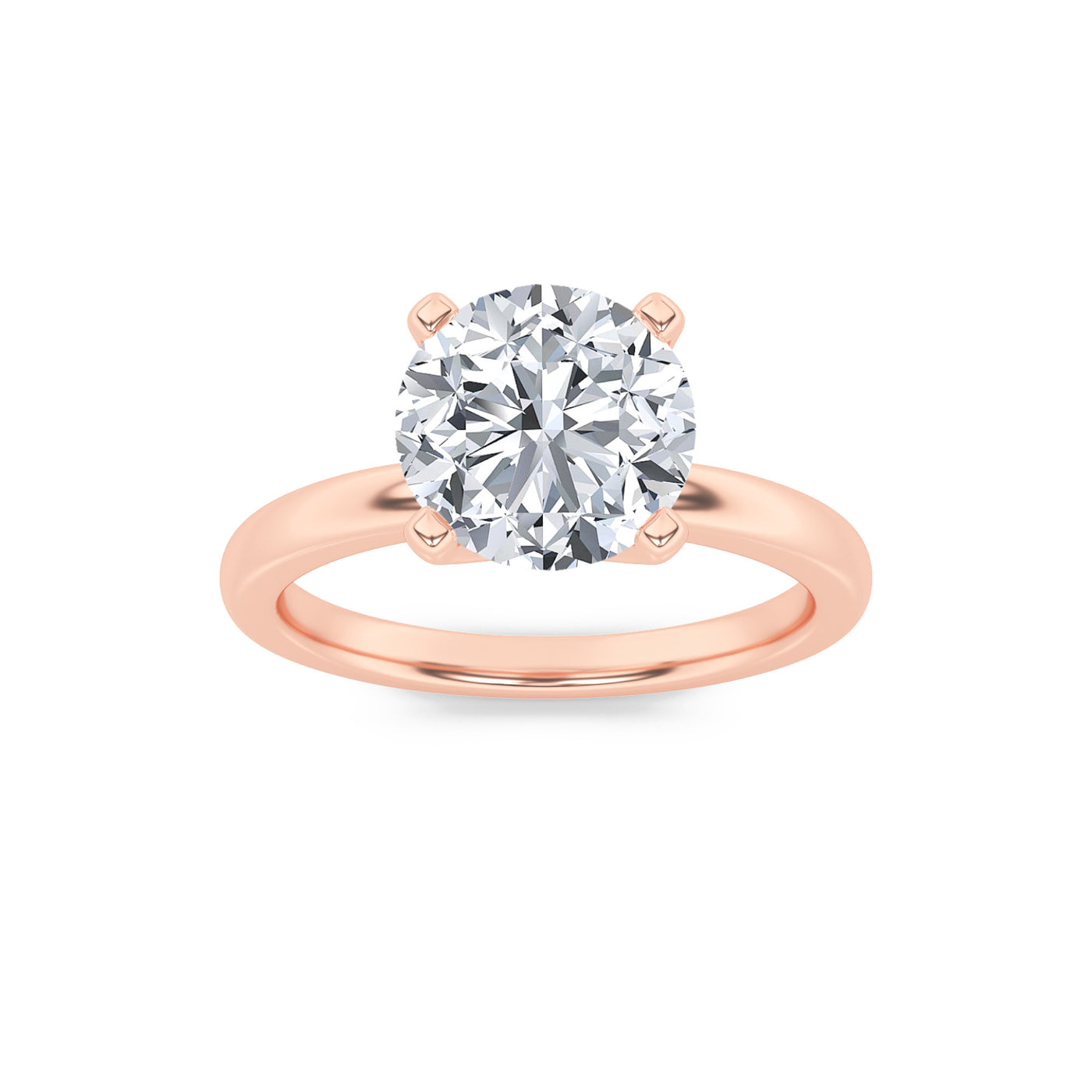 14KR 2ct Lab Diamond Solitaire Engagement Ring