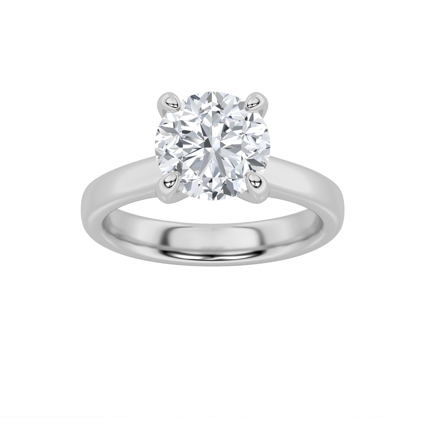 14KW 2.05ct Lab Diamond Solitaire Engagement Ring