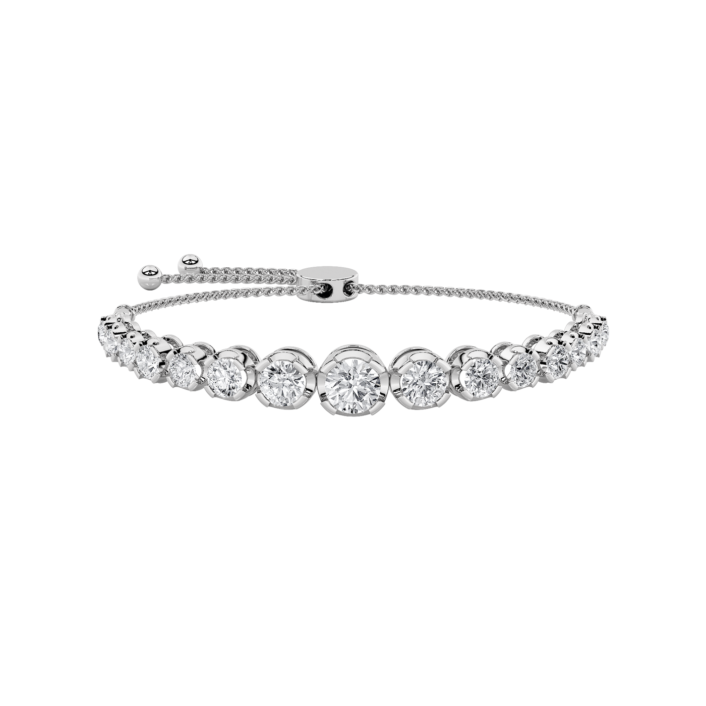 14KW 3.5ct Lab Diamond Tennis Bracelet Timeless Shine