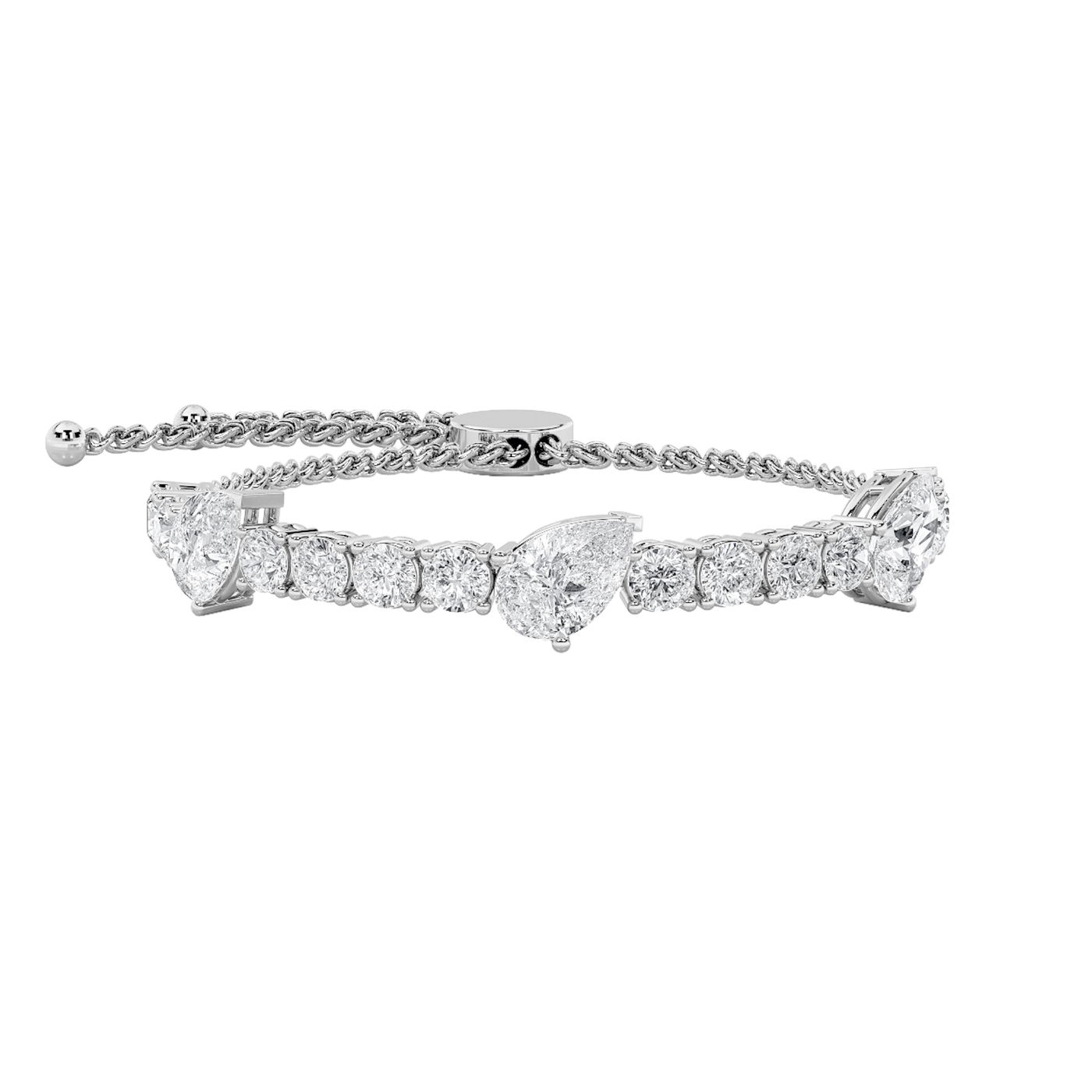 14KW 2ct Lab Diamond Tennis Bracelet Timeless Shine