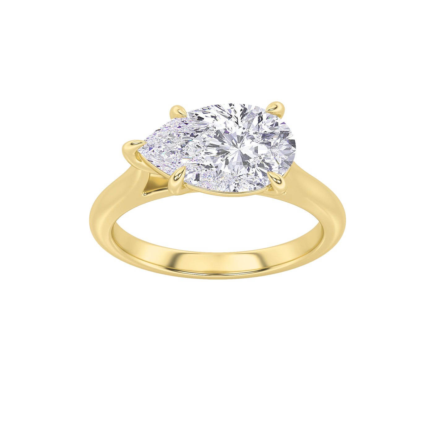 14KY 2ct Lab Diamond Solitaire Ring