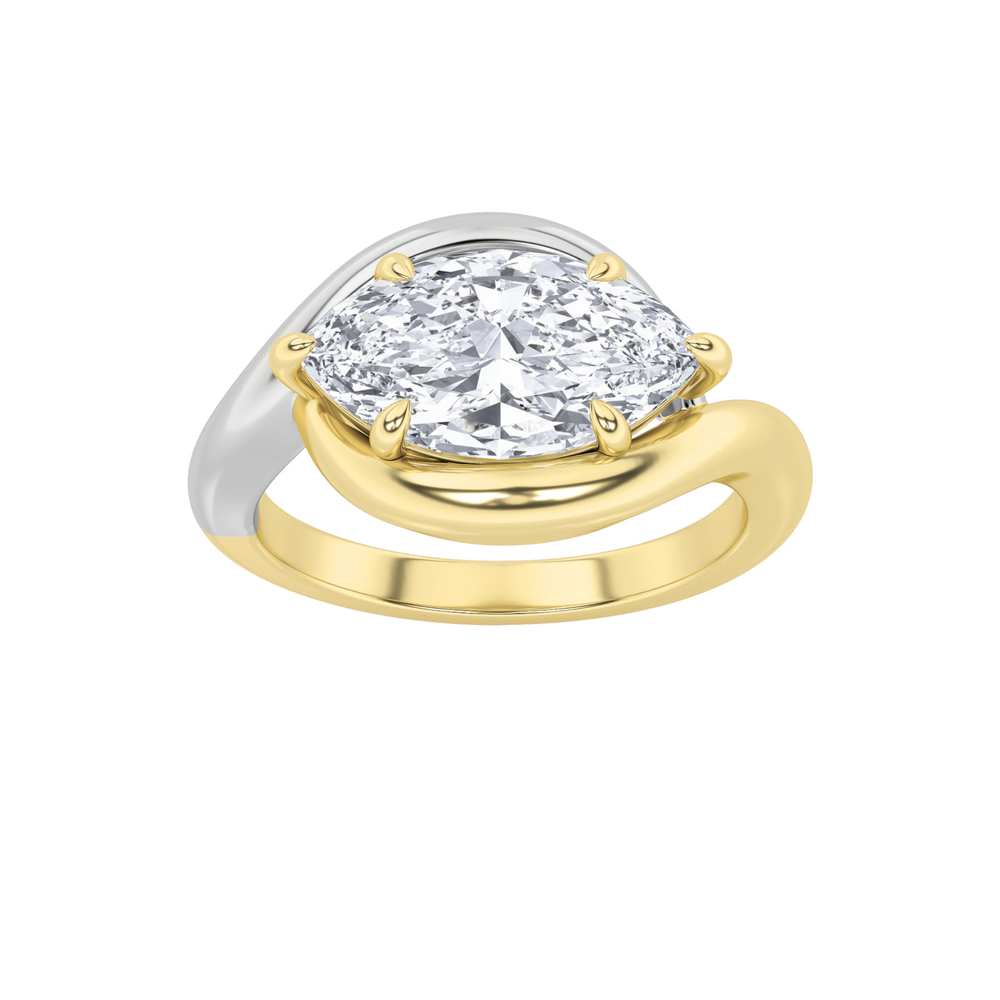 14KW 2ct F+ VS+ Lab Diamond Solitaire Ring Size 7
