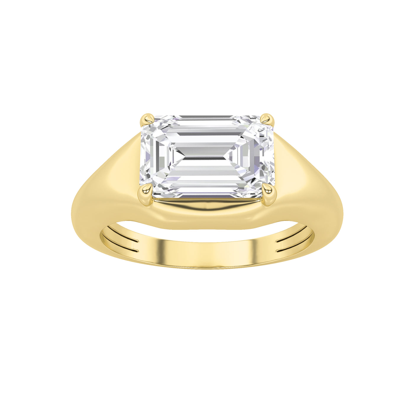 14KY 2ct Lab Diamond Solitaire Engagement Ring
