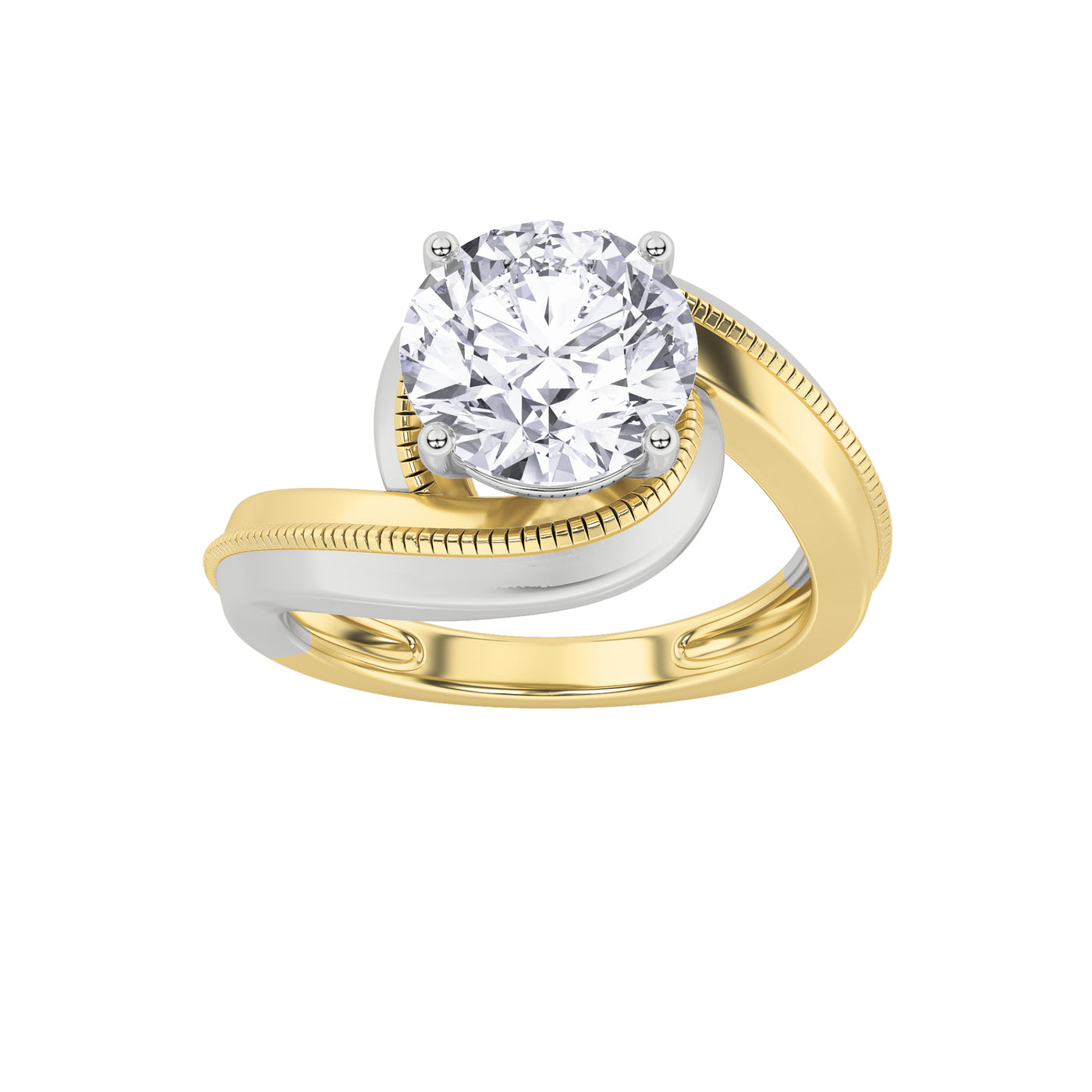 14KY 2ct Lab Diamond Solitaire Engagement Ring