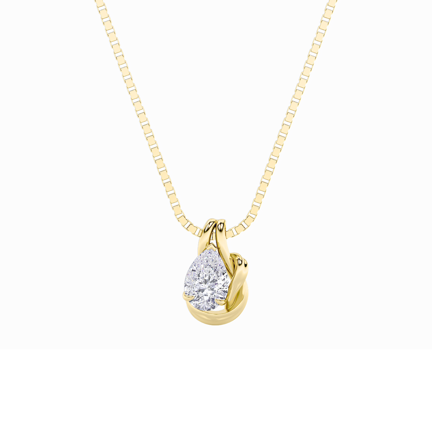 14KY 2.58ct F+VS Lab Diamond Solitaire Pendant
