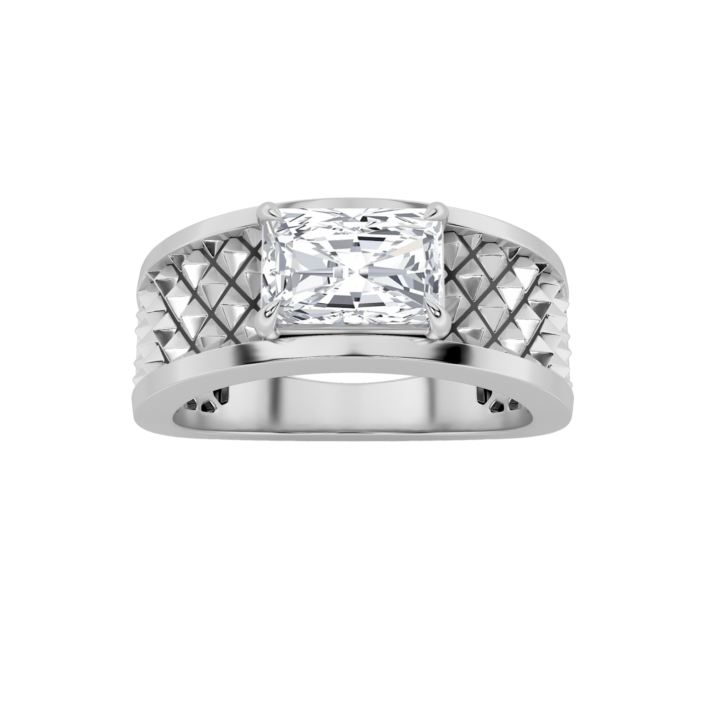 14K White Gold 2ct Lab Diamond Solitaire Ring