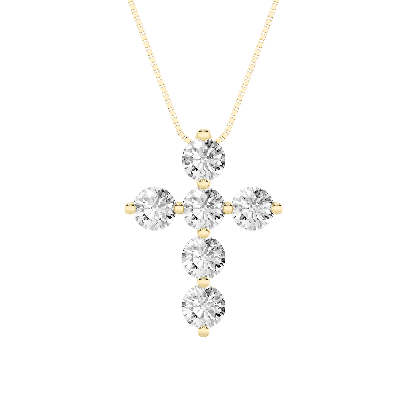 14KY Lab Diamond Religious Pendant 1.5ctw F+VS+