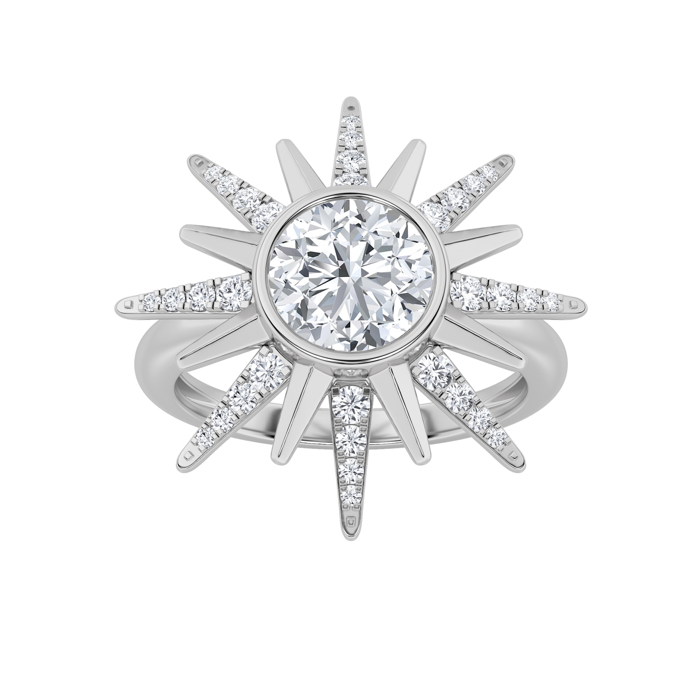 14KW 1.75ct Lab Diamond Ring F+VS+ Solitaire