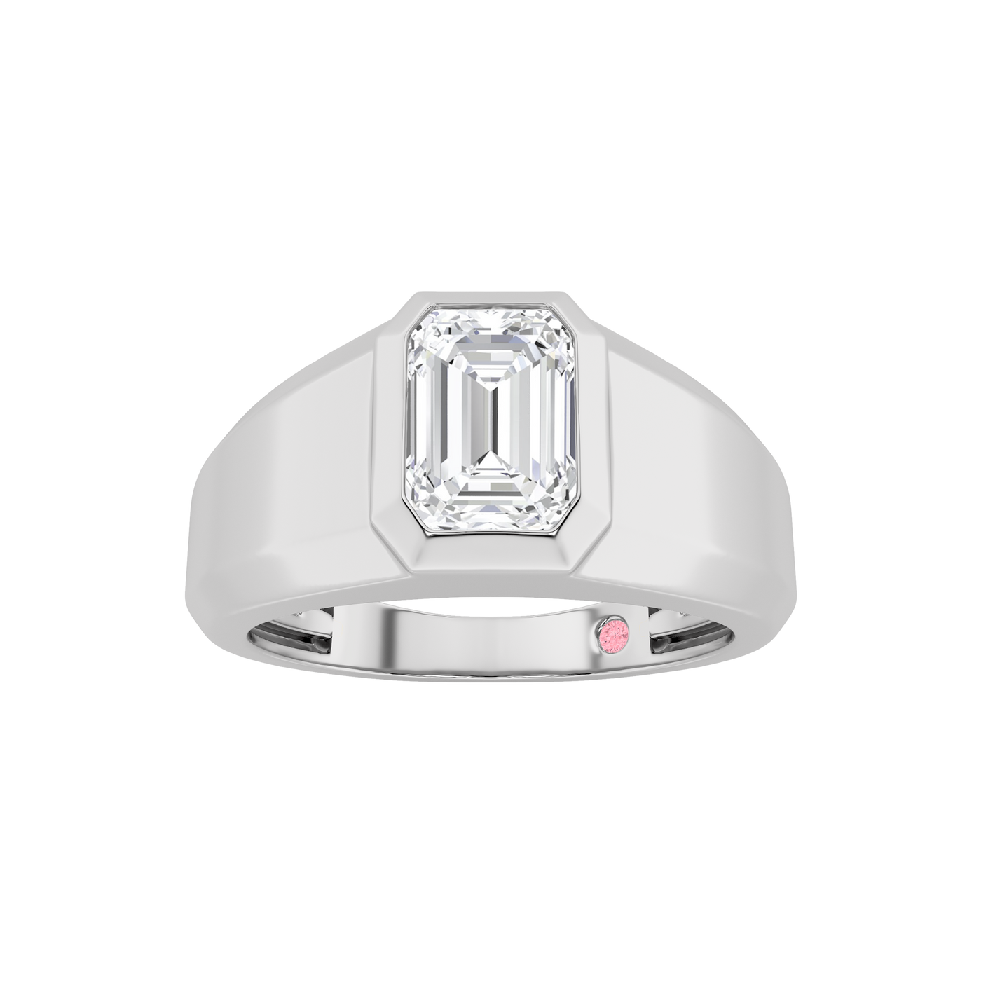 14K White Gold 2ct Lab Diamond Solitaire Ring