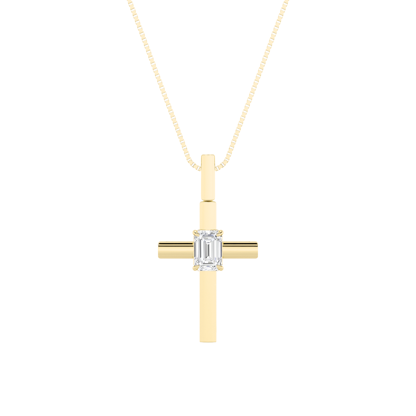 14KY 0.5ct Lab Diamond Religious Pendant