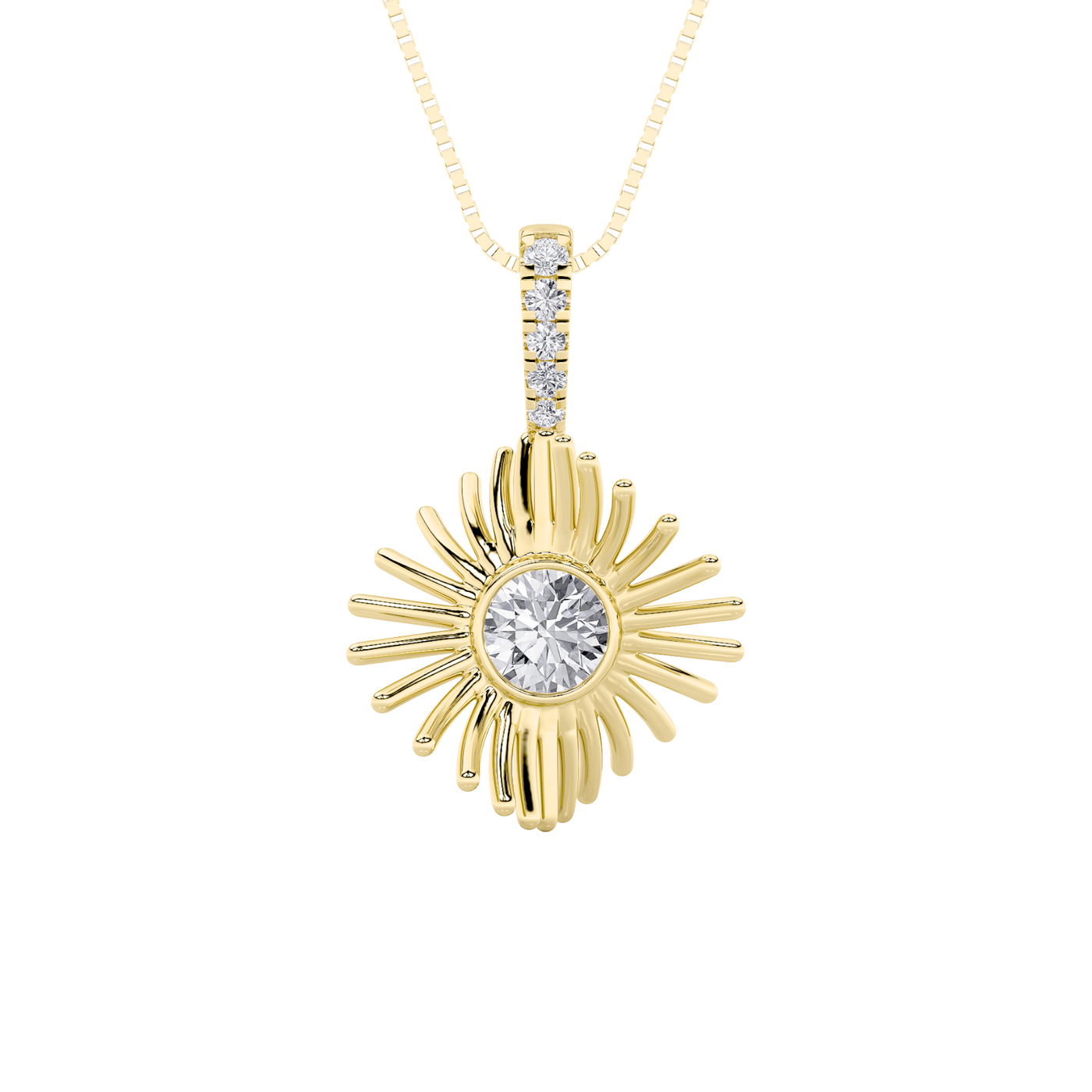 14KY 0.50ct Lab Diamond Pendant Design
