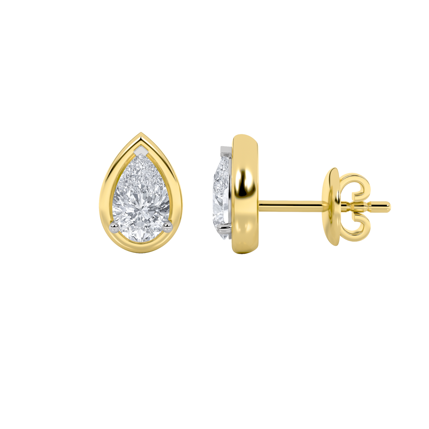 14KY 2ct Lab Diamond Studs F/VS+ Earrings