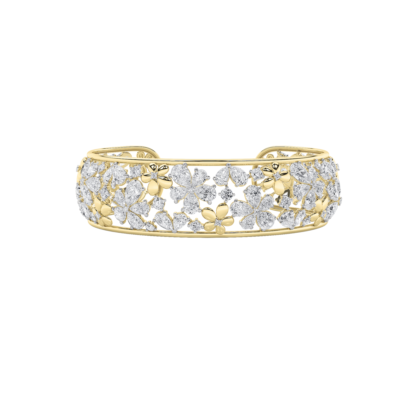 14KY Lab Diamond Tennis Bracelet 27ctw F+VS+