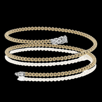 Bangle in 18k Gold with Diamonds