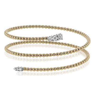 Bangle in 18k Gold with Diamonds
