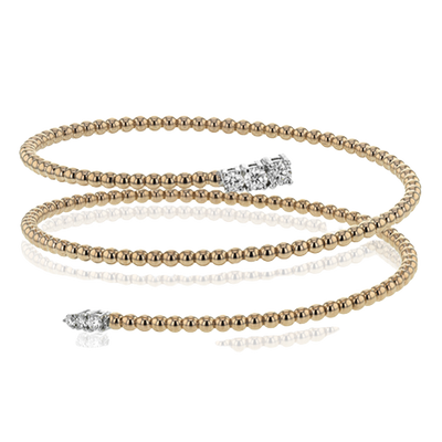 Bangle in 18k Gold with Diamonds