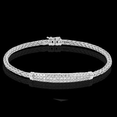 Bangle in 18k Gold with Diamonds