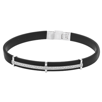 Gent Bracelet in 14k Gold with Diamonds