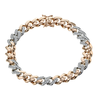 Gent Bracelet in 14k Gold with Diamonds