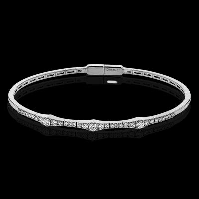 Bangle in 18k Gold with Diamonds