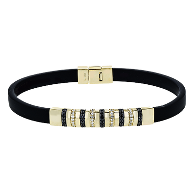 Gent Bracelet in 14k Gold with Diamonds