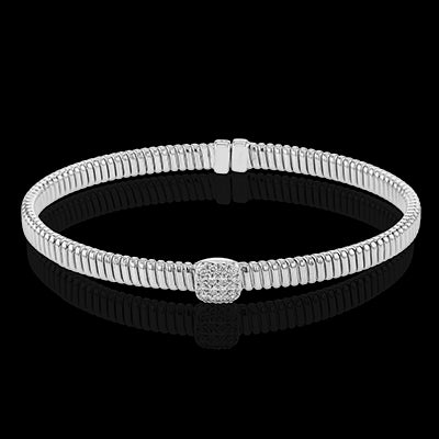 Bangle in 18k Gold with Diamonds