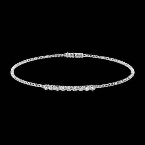 Bangle in 18k Gold with Diamonds