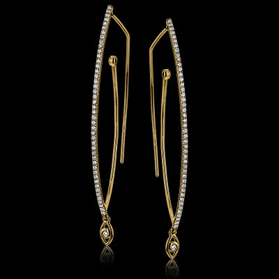 Earring in 18k Gold with Diamonds
